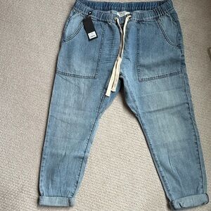 One Teaspoon Light Blue Denim Jogger Jeans